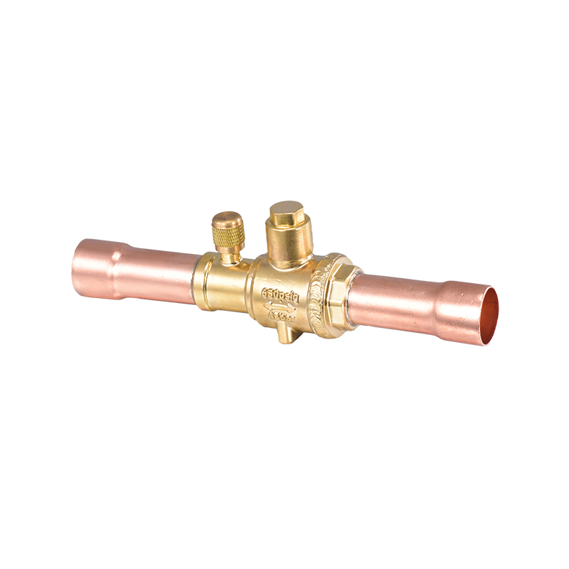 Portable Refrigeration Brass Soldering Ball Valve